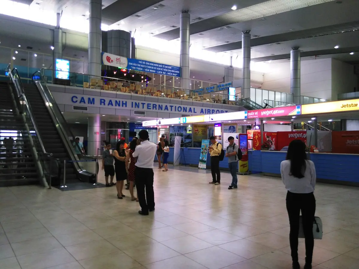 The departure hall of Cam Ranh Airport